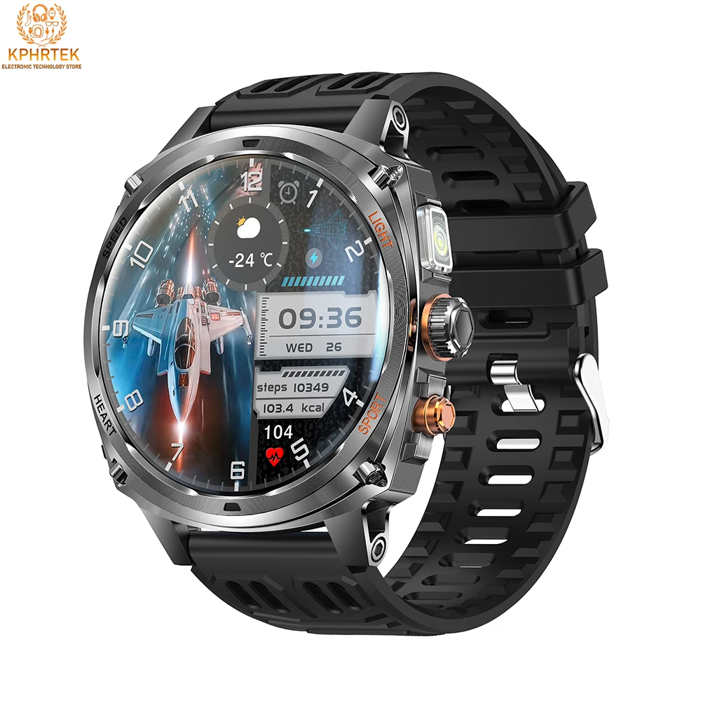 

Смарт-часы KM200 1,75 дюйма AMOLED, высококачественные деловые спортивные водонепроницаемые Bluetooth-вызовы, большая батарея