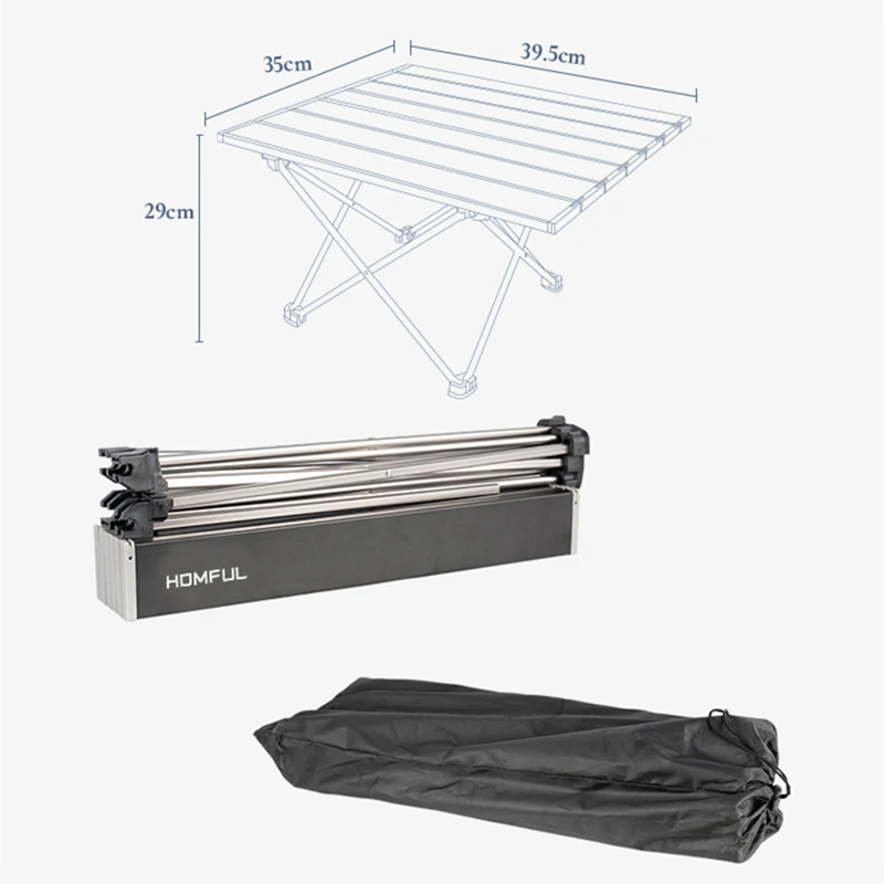 Portable Table Folding Camping table Desk Foldable Hiking Traveling Outdoor Garden Picnic table Al Alloy Ultra-light