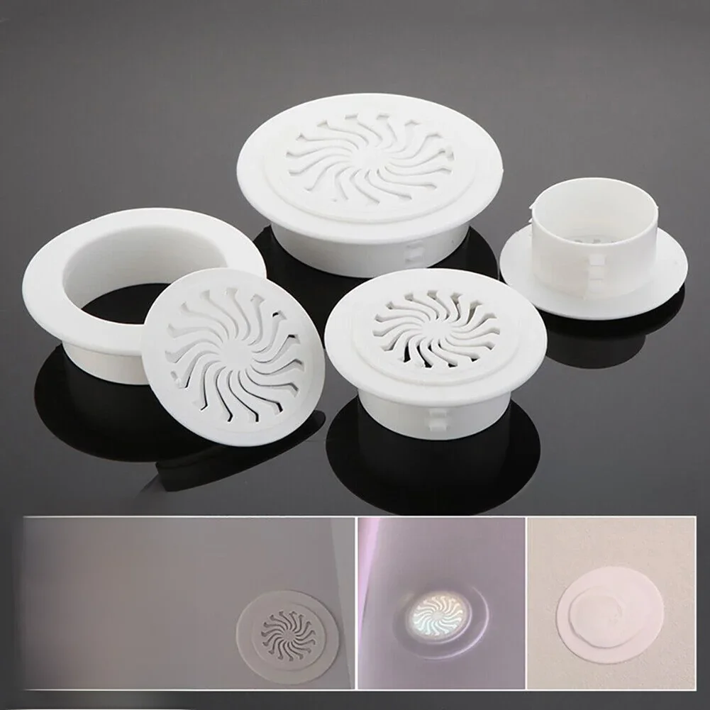 Couvercle en plastique pour trous de climatisation, 1 pièce, ouvertures avec volets, Grille de Ventilation, décoration de trous muraux, couvercle 40-100mm