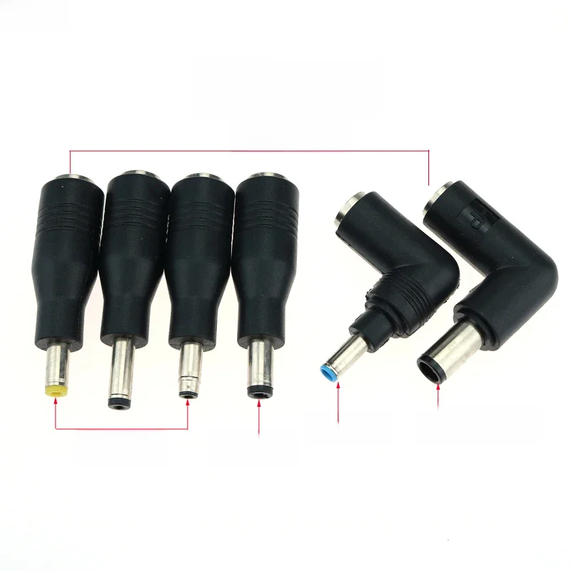 1X DC 7.4x5.0mm 7.4*0.6 kobieta do 7.4*5.0 4.5*0.6 4.8*1.7mm 5.5*2.1/5.5x2.1mm męska wtyczka do HP DELL zasilacz laptopa wtyczka — zdjęcie 2