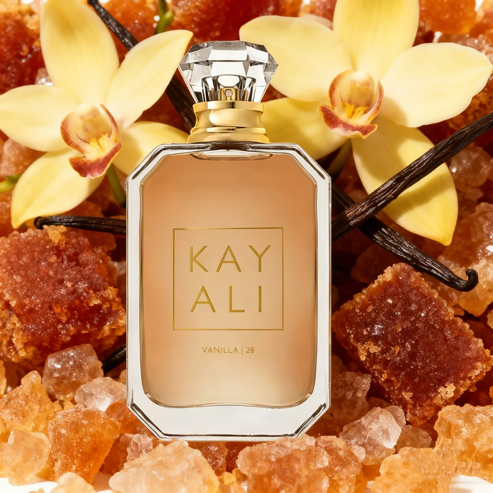 Sweet Vanilla Orchid Tonka EDP 100ml - Spray de Fragancia Gourmand Cálido con Notas de Azúcar Moreno, Ámbar y Almizcle
