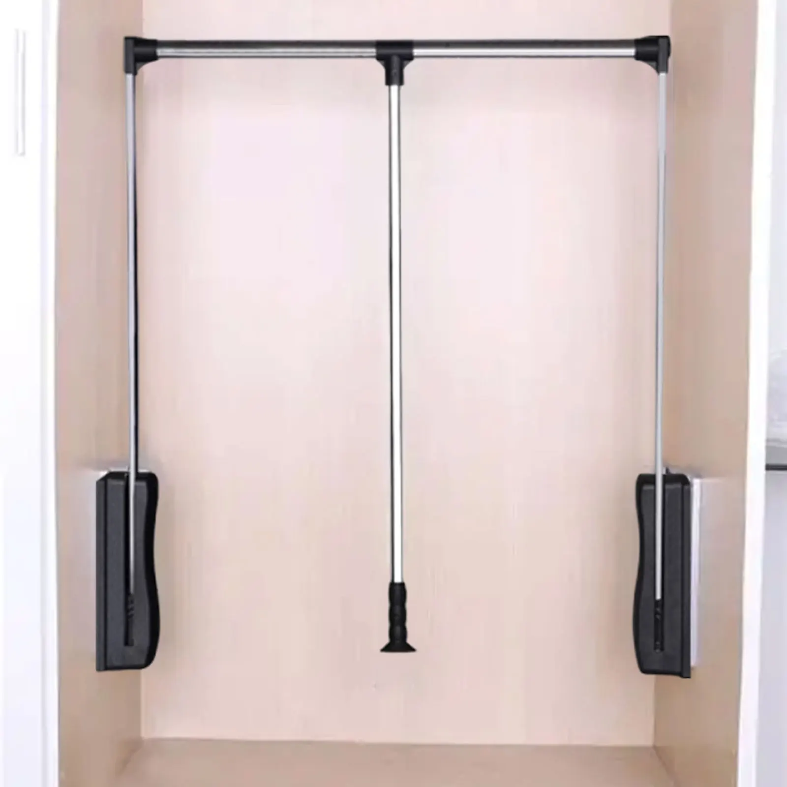 

Pull-down Clothes Rail Wardrobe Lift Flip Pull Wardrobe for Home, Pull Down Flip Up Down Telescopic Balcony Cabinet Adjustable