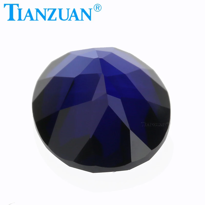 Oval Shape Natural Cut Artificial Sapphire Synthetic Corundum Clear Loose Stone for Jewelry Making DIY Material