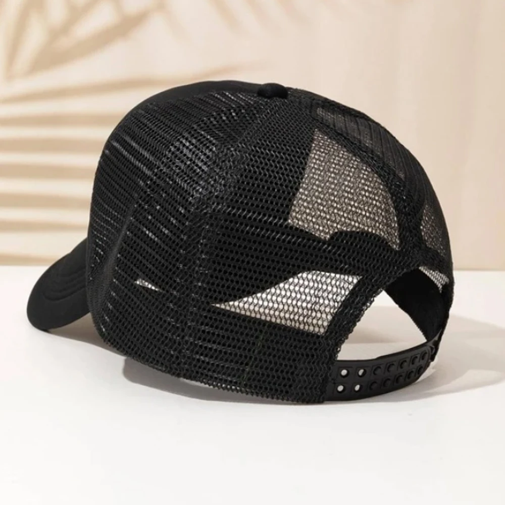 1pc Unisex regulowana nakładka baseballówka w stylu Casual wzór niedźwiedzia na zewnątrz, outdoorowa z daszkiem czapka typu Trucker rekreacyjne