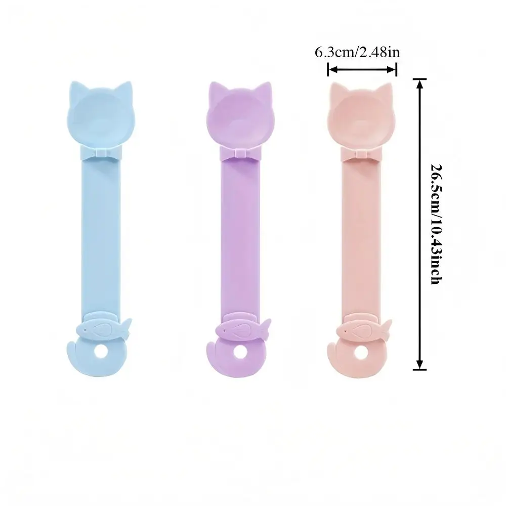 Cat Strip Feeding Squeeze Spoon Wall Mountable Liquid Food Dispenser Convenient Pet Feeding Tool
