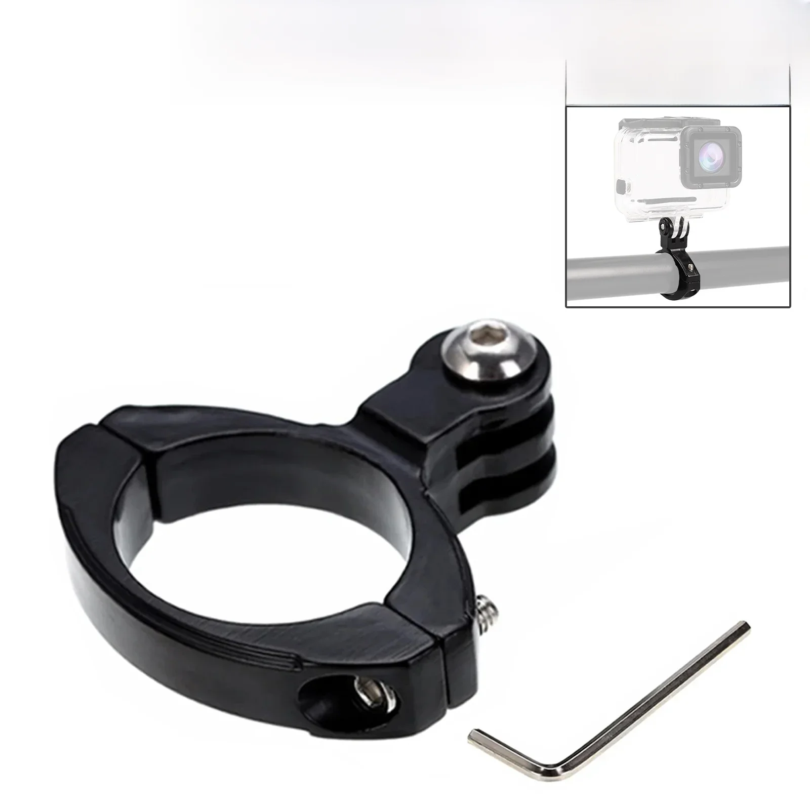 AliExpress HONGDAK Action Camera Accessories For GoPro Bike Handlebar Mount Aluminum Clamp For GoPro Hero 12 11 10 9 8 DJI Action 3 Insta360 X4 X3