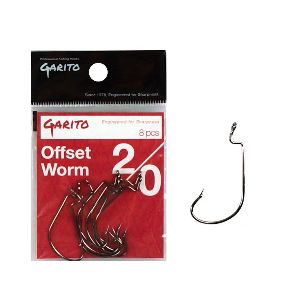 Hanbo Offset Worm Hook Barre Bat-down Shot Lure Worm Fishing Needle