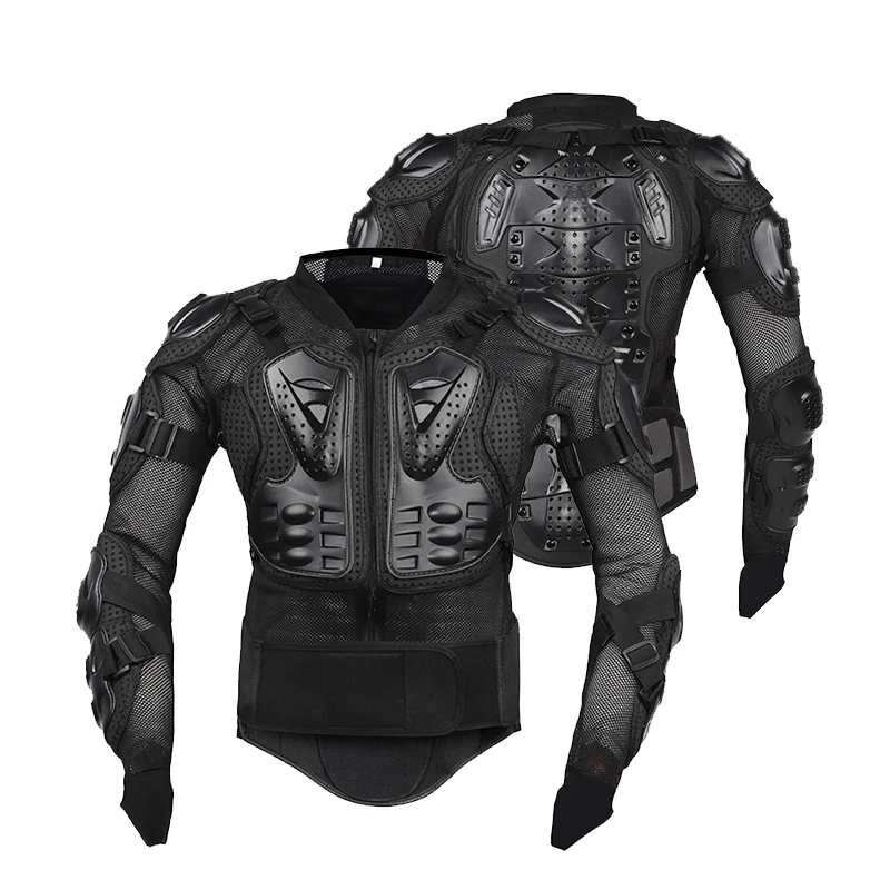 1 Set Motorcycle Jacket Racing Armor Full Body Cushioning Chest Protector Motocross Cycling Riding Armor Pants Sports Safety