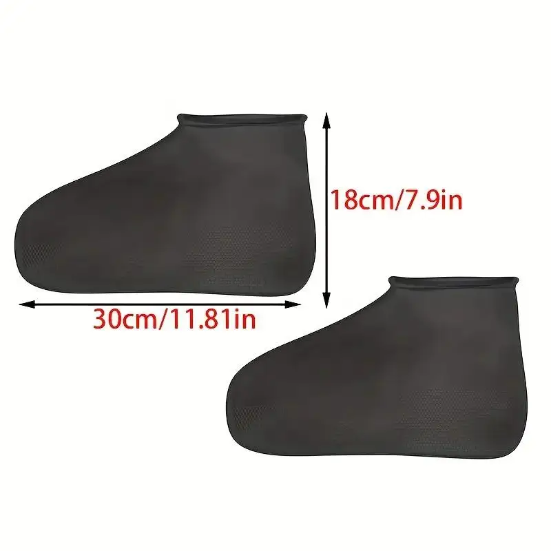 3 pares de botas de chuva de látex preto e branco, respiráveis, antiderrapantes, fáceis de limpar, adequadas para dias chuvosos diários