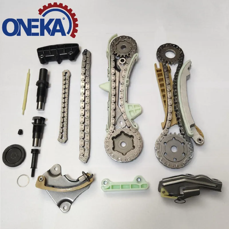 ONEKA Timing Chain Kit Gears Timing Cover Gaskets Oil Pump GMB Water Pump 97-10 for Ford Explorer Ranger Mazda B4000 4.0 SOHC V6