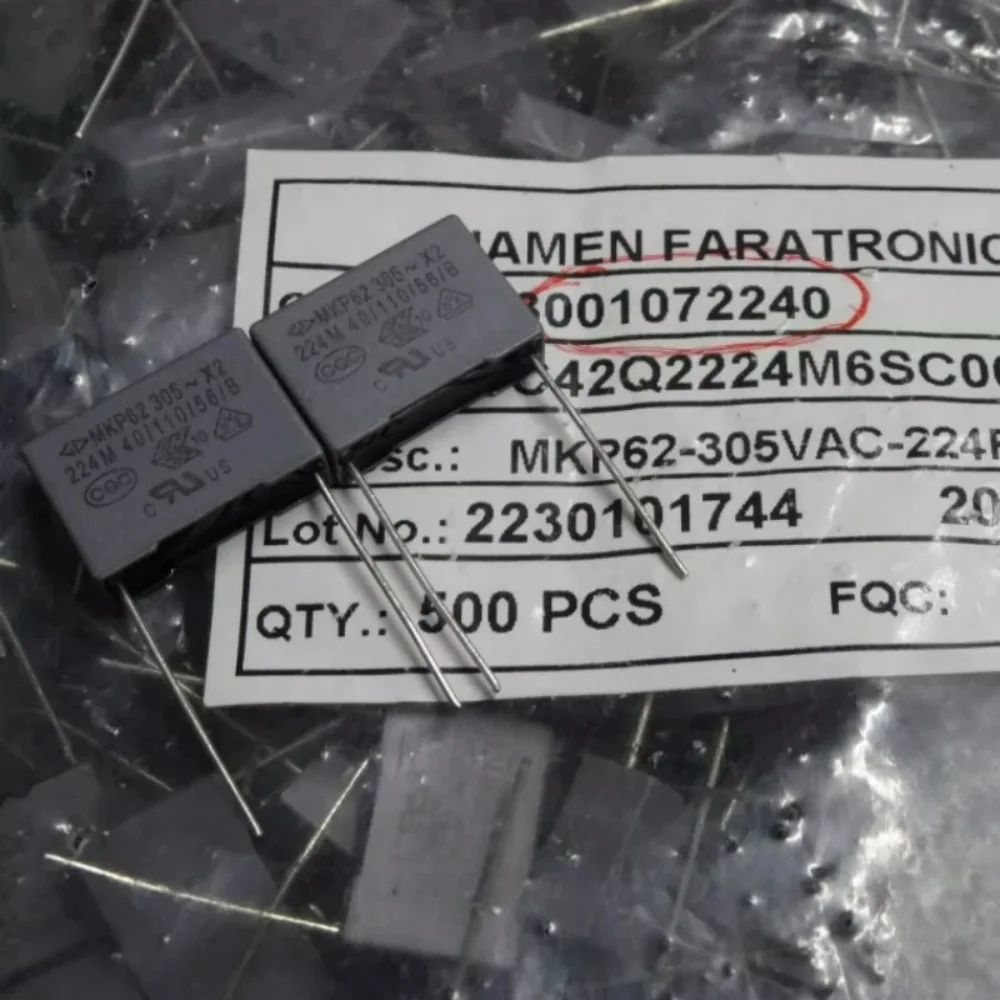 20pcs/lot Fara MKP62 0.22uf 305vAC 220nf u22 224 M Brand New 15mm Film Capacitor C42Q2224M6SC000
