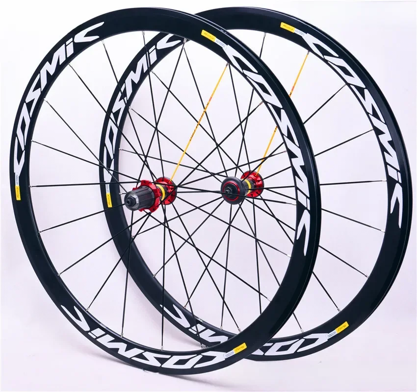 AliExpress Carbon Hub ultra light 700C 40mm or 50mm road wheelset bike aluminum alloy rim bicycle gear set