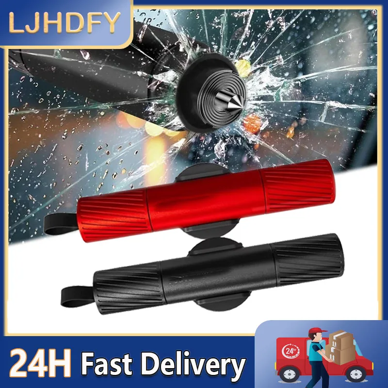 2 In 1 Car Safety Hammer Auto Emergency Glass Window Breaker Portable Seat Belt Cutter Life Saving Escape Car Emergency Tool