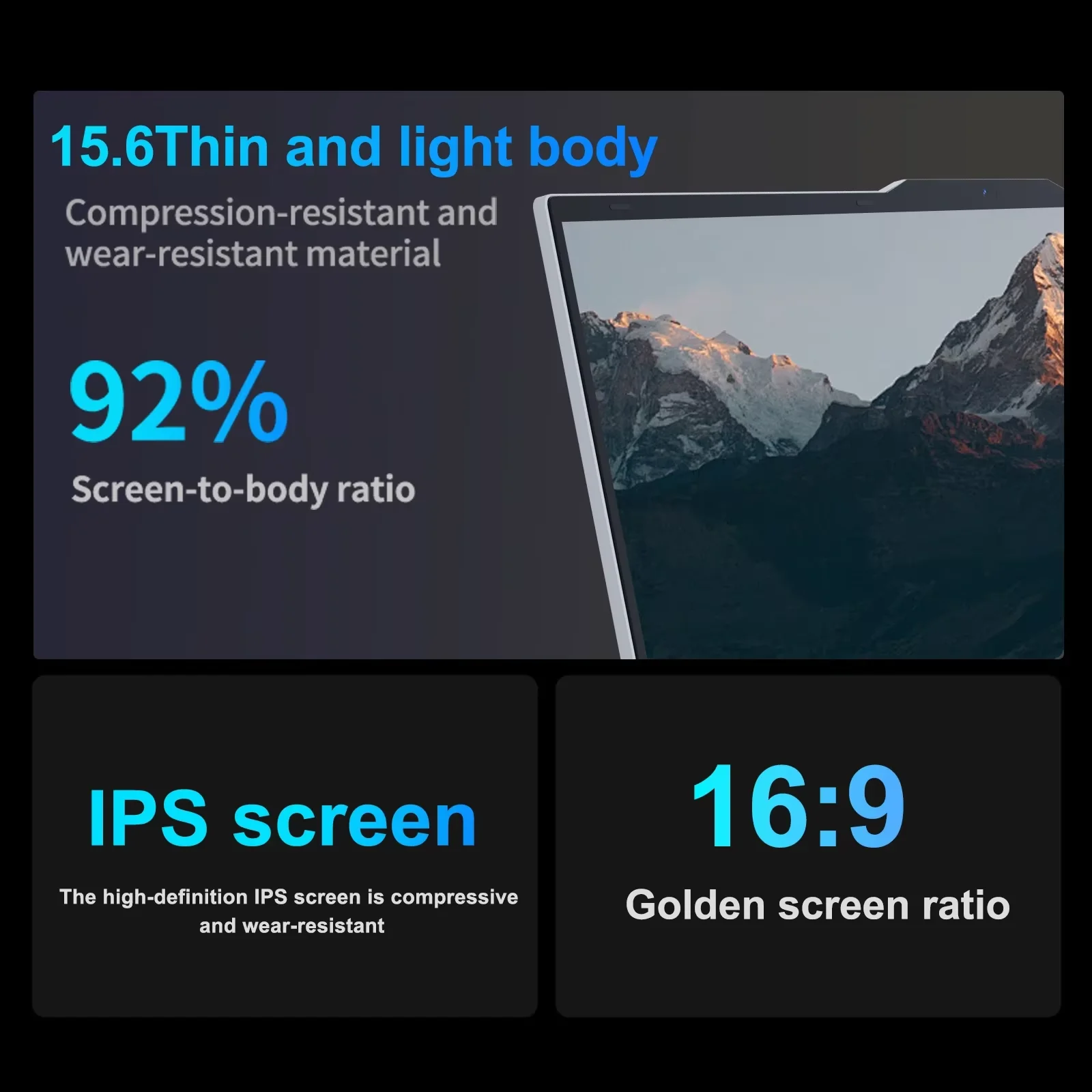 Computadora Portátil de 15.6' con Desbloqueo por Huella Digital, Windows 11 Pro, Intel Core I3 6100U, 16GB de RAM, 1TB SSD, Computadora de Oficina