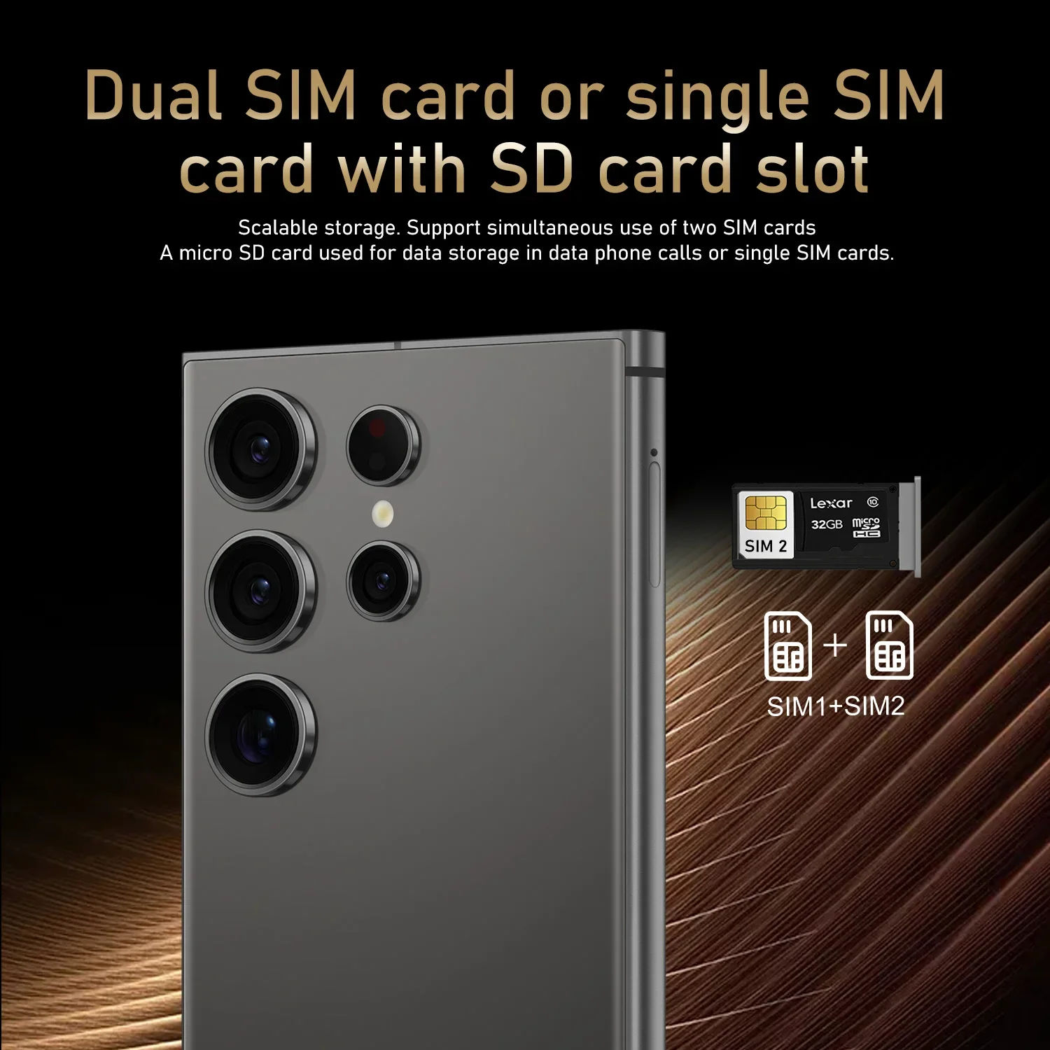 New S25 Ultra 2025 Hot 7.3inch HD Global Android 14 Edition Dual Card 8000mAh Battery Facial Recognition Function