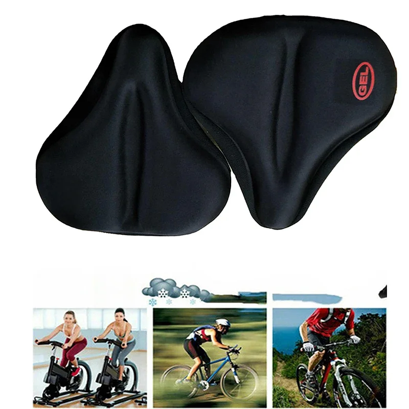 AliExpress NONE 1Pc Large And Wide Bicycle Silicone Saddle Cover Mountain Bike Seat Cover Electric Vehicle Seat Cushion Cover