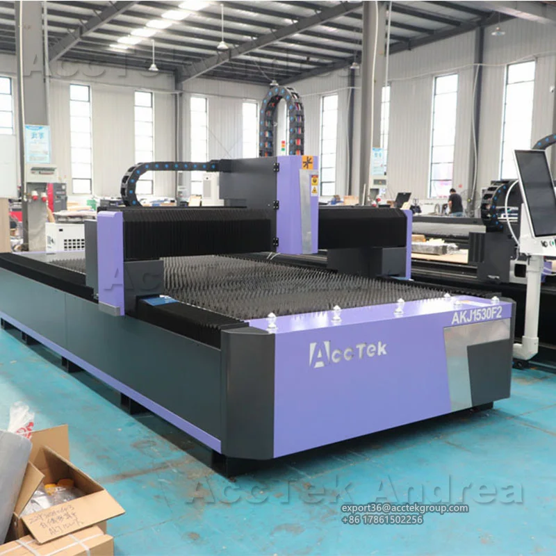 ACCTEK Fctory Price 1.5/3/4/6KW Laser Ctter For Metal Industry Fiber Laser Cutting Machine Stainless Steel