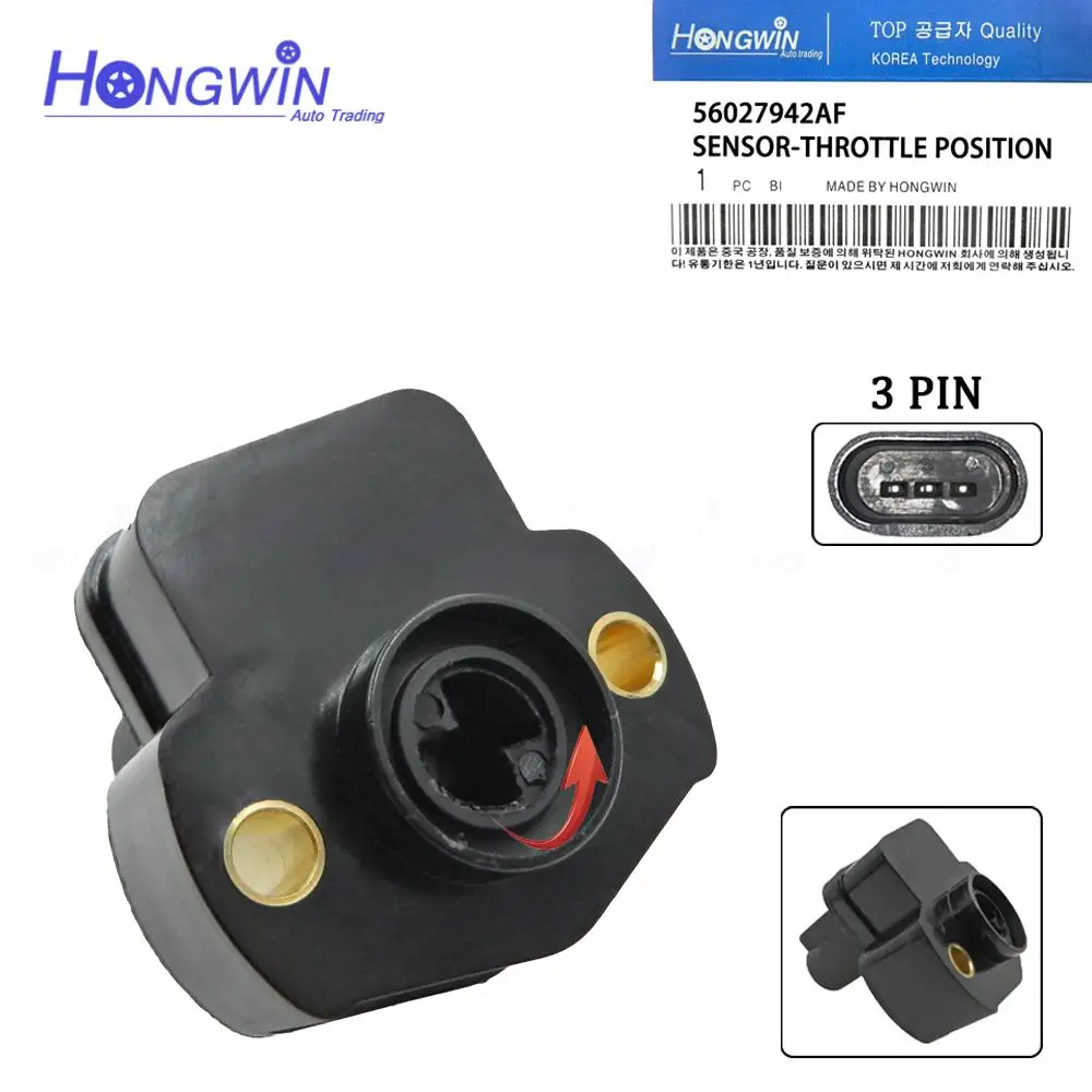 OE: 56027942AF 68404428AA Throttle Position Sensor TPS For Jeep Grand Cherokee Dodge Durango Dakota LIBERTY WJ 3.7 4.0 2001-2005