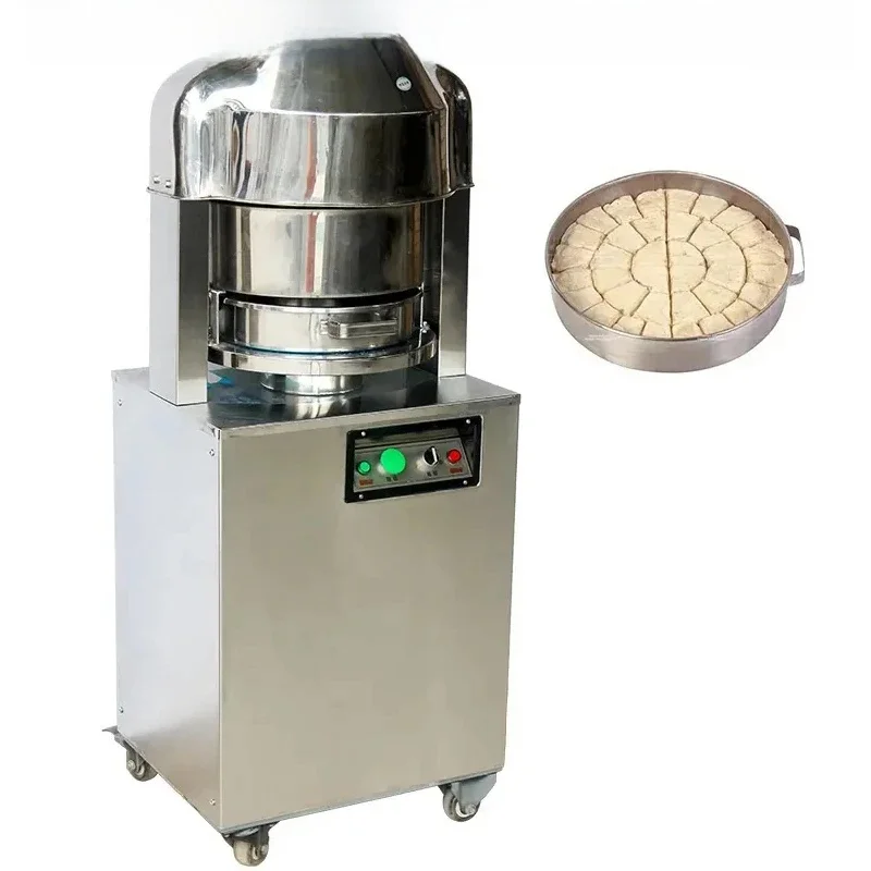 Automatic Commercial Dough Divider Rounder Pizza Bread Steam Bun Dough Cutting Rolling Machine Round Bun Forming Machine