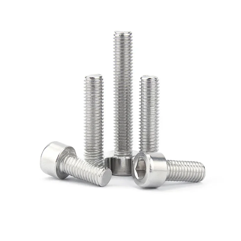 3/50 pièces M1.6 M2 M2.5 M3 M3.5 M4 M5 M6 M8 GB70.1 304 acier inoxydable douille hexagonale tête de capuchon lisse vis Allen boulon L = 3 ~ 95mm