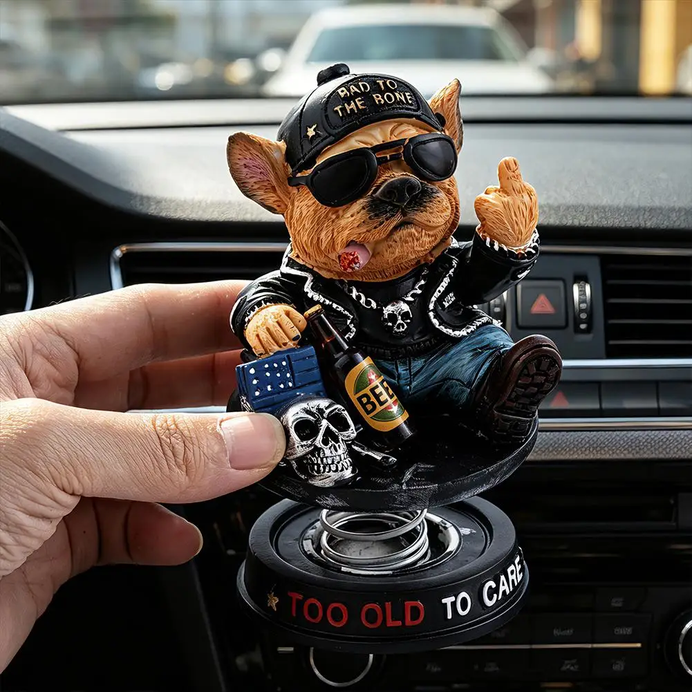 Auto-Innendekoration mit schwenkbarem Kopf, kreatives, schüttelndes Ornament, tragbare, stilvolle Armaturenbrett-Verzierung für die tägliche Autodekoration – Detail 2