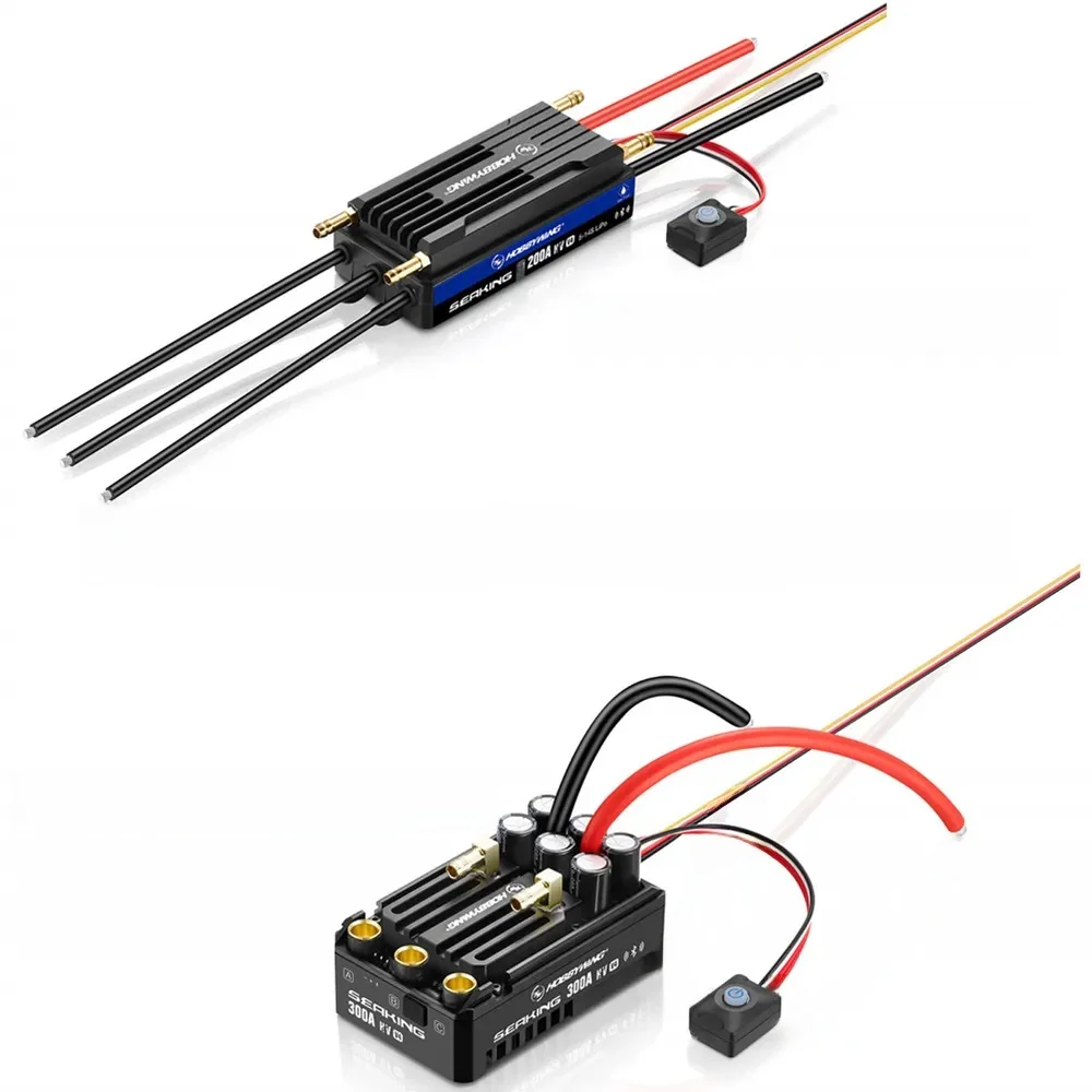 Neuester Hobbywing SeaKing 200A oder 300A HV V4 14S Hochspannungs-/Hochleistungs-Brushless-Regler mit integriertem Bluetooth für RC-Boot