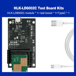 Kit de prueba de detección de movimiento, Sensor de caída humana, 60G, HLK-LD6002C