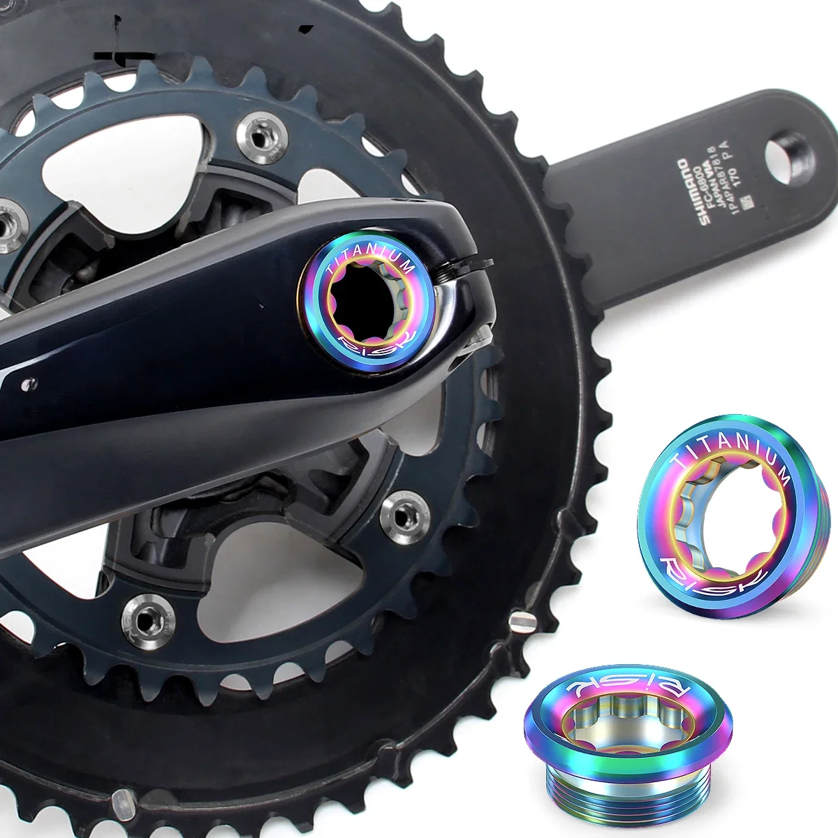AliExpress NONE RISK M20x8mm M6x18mm Titanium Bicycle Crankset Cover Bolts XT XTR Mountain Road Bike Plum Blossom Bottom Bracket Crank Arm Screw