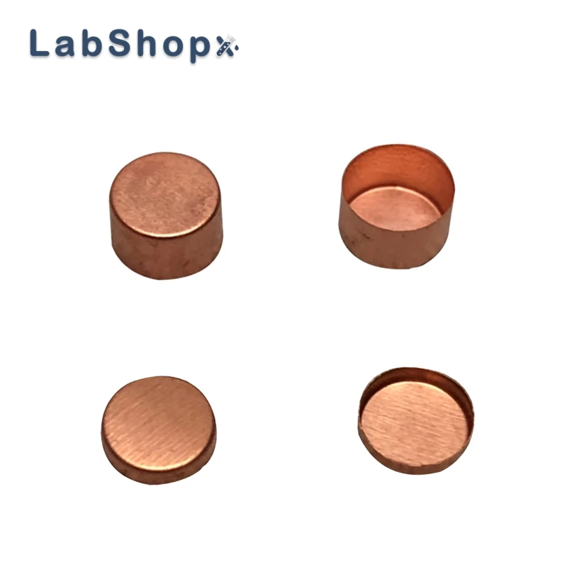 

Copper Sample Pans and Covers Size D5*4mm for Hitachi(Seiko) Thermal Analyzer Crucibles DSC Consumables LABSHOPX