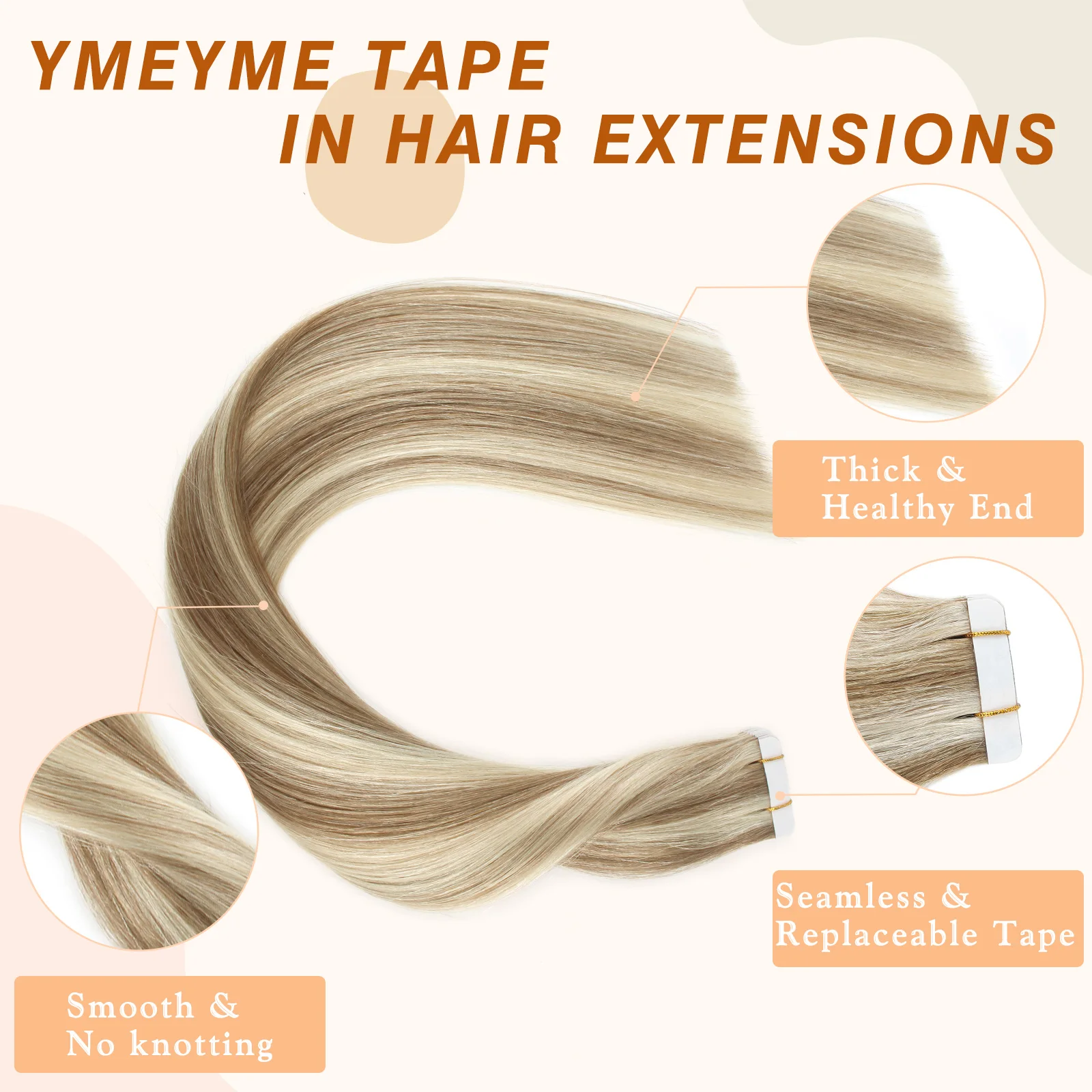 Sixstarhair 20 шт. 100 настоящих человеческих волос Remy 50 г 16/18/20/22 дюймов лента для наращивания волос лента для наращивания человеческих волос для женщин