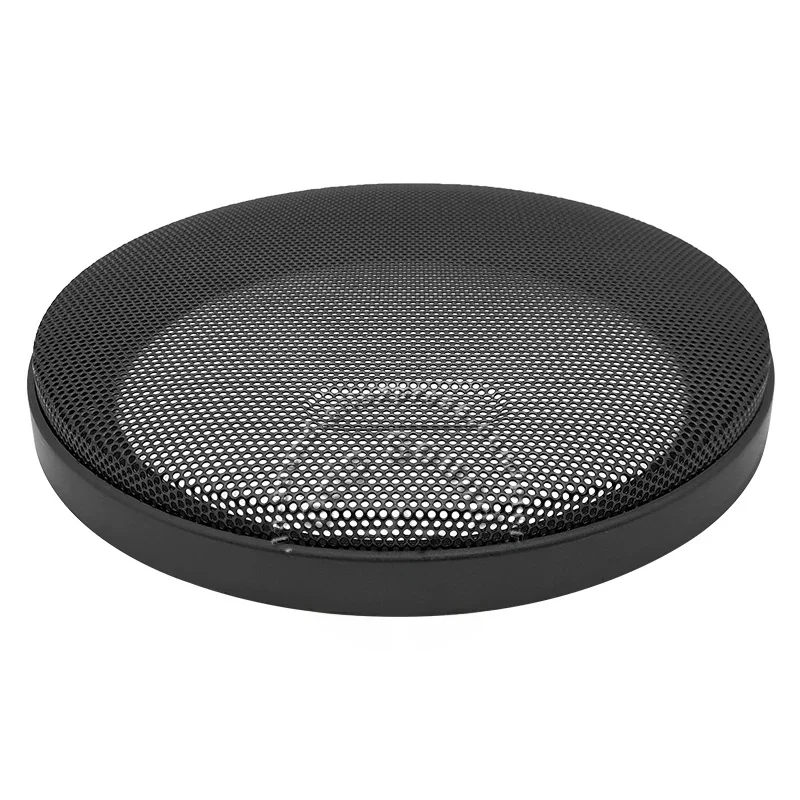 Osłona głośnika 6,5 cala, siatka konwertująca, dekoracyjna okrągła metalowa siatka ochronna do samochodu i domu, audio, 180 mm # Czarny — zdjęcie 2