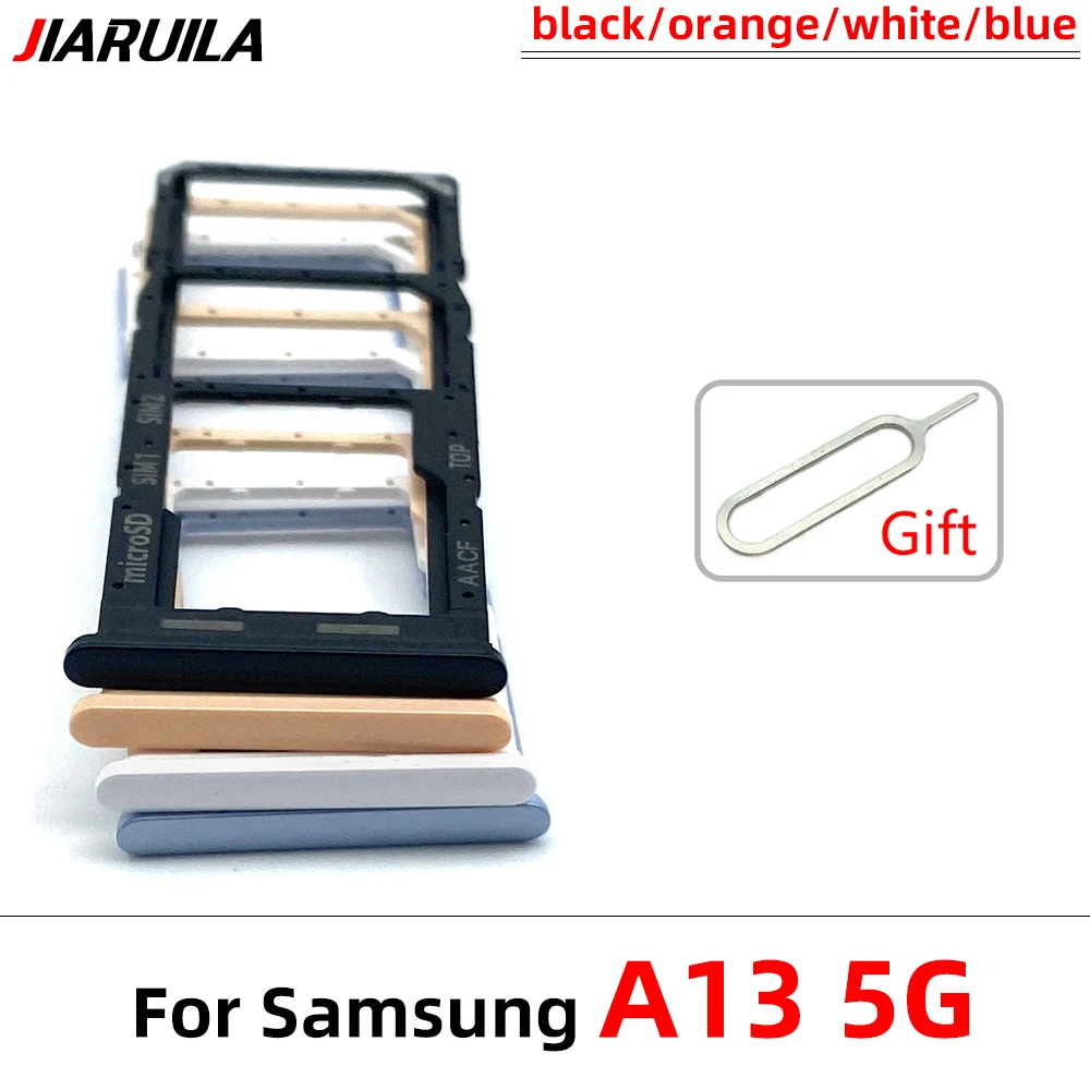 50 Pcs Micro Nano SIM Card Holder Tray Slot Holder Adapter Socket For Samsung A13 4G 5G Mobile Phone With Pin Replacement Parts