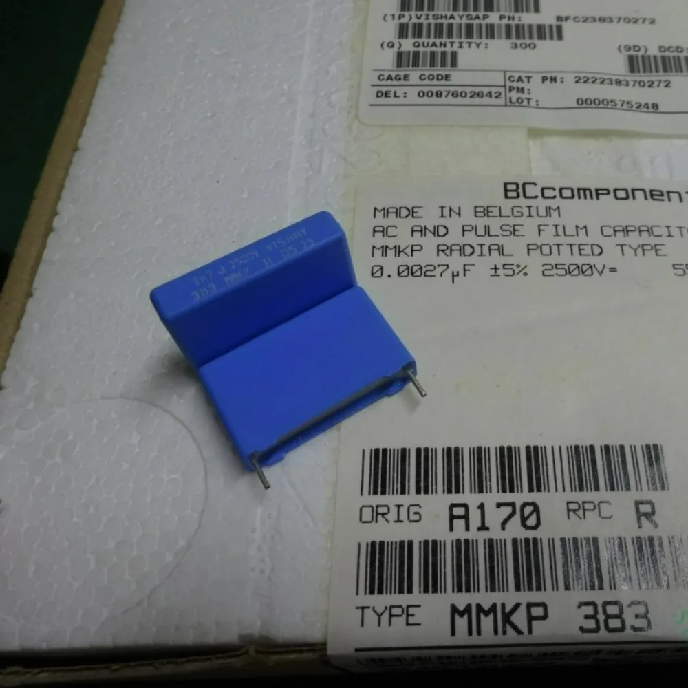 5pcs/lot MKP 0.0027uf 2500v 2.7nf 2n7 2700pf 272 J Brand New 22.5mm Film Capacitor 222238370272