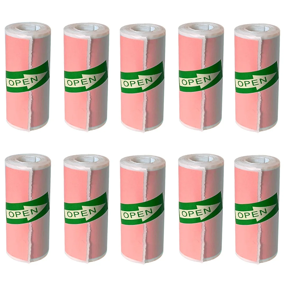 10Roll Mini Printer Thermal Paper Label Sticker Colorful Self-adhesive Thermal Printing Paper Inkless Printing for Photo Picture