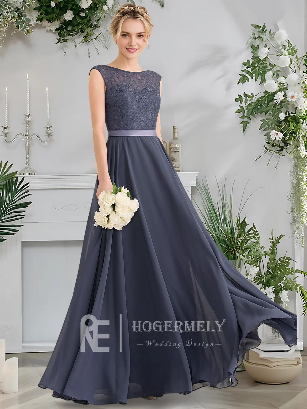 Ein luxuriöses Abendkleid, Stormy, A-Linie, bodenlang, Chiffon-Abschlussballkleider, asymmetrisch, kaskadierende Rüschen, Spitze, formelle Hochzeitsfeier