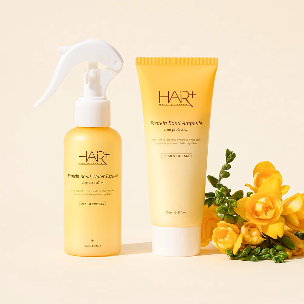 [Official] Hair Plus Protein Bond Fair & Freeia 2 Set (Ampoule Essences 100ml + Water Essences 120ML) (Hair Essences)