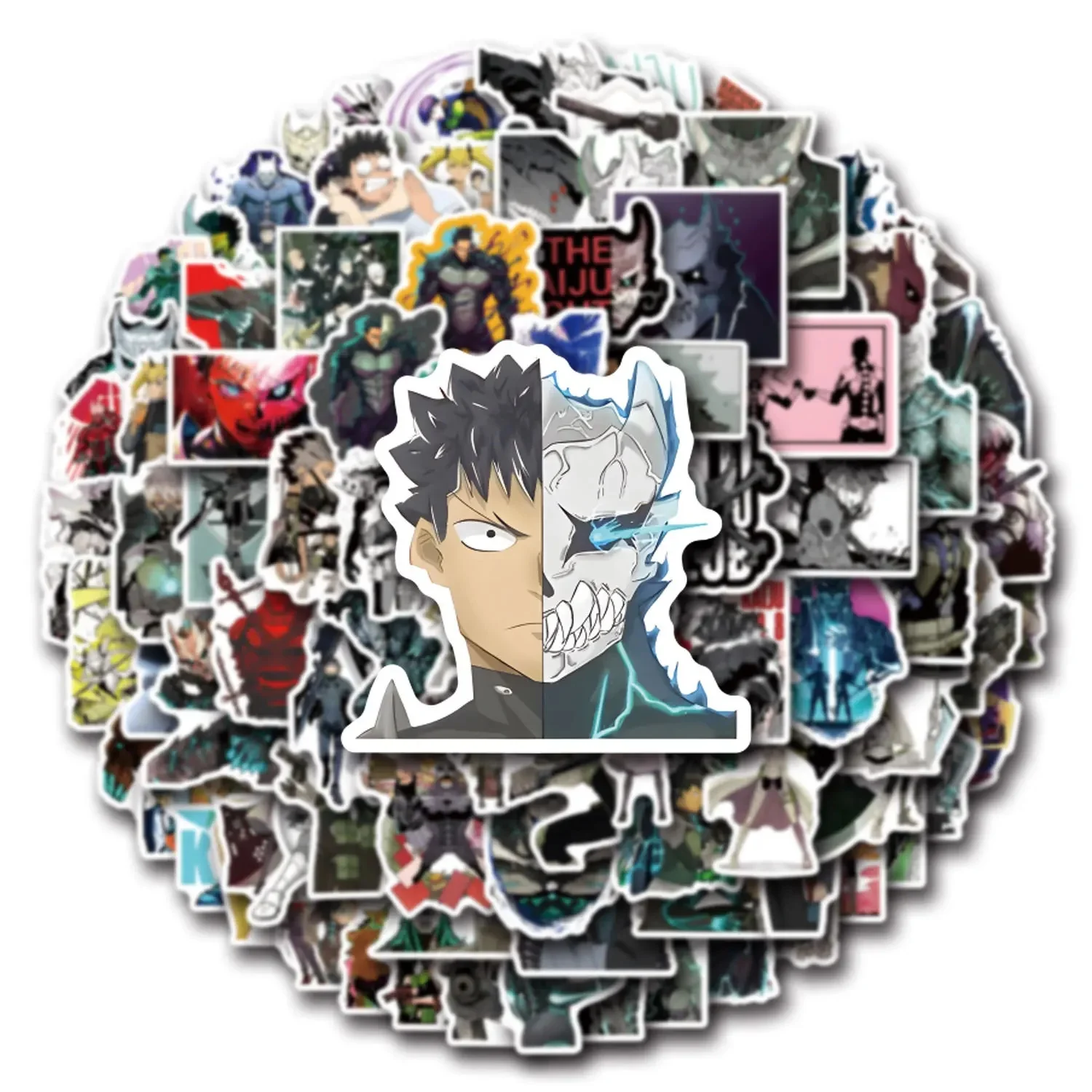 AliExpress GOGOTU 10/30/50/110PCS Kaiju No. 8 Cartoon Stickers Anime Sticker DIY Scrapbook Luggage Laptop Phone Bike Skateboard Decals Kids Toy