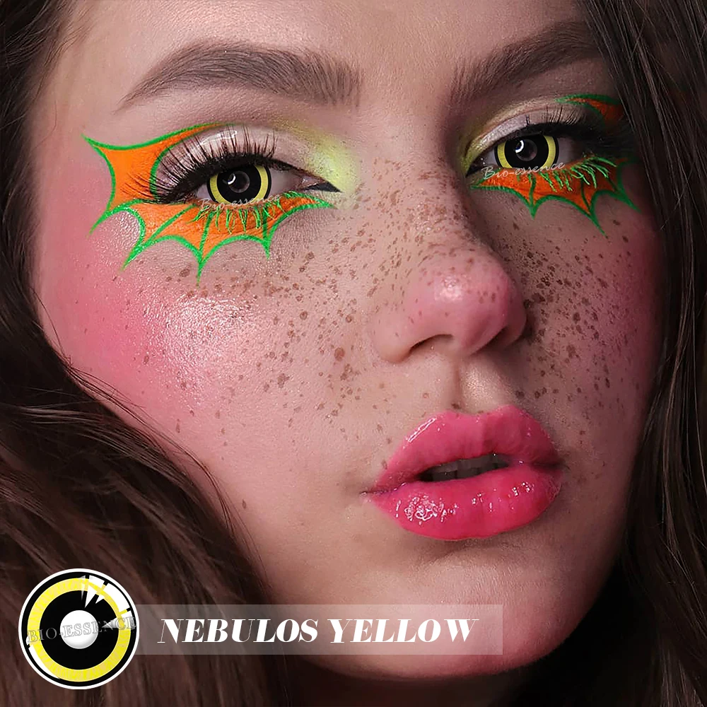 Bio-essence 1 Pair Cosplay Contact Lenses For Eyes Yearly Color Contact Beauty Makeup Cosmetic Lenses Eyes Anime Contact Lens