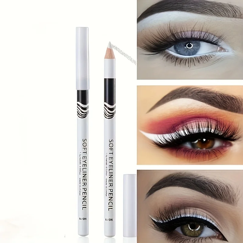 Matita per sopracciglia bianca scintillante ​ ​ ​ ​ Alto pigmento |   Opaco e impermeabile |   Lunga durata |   2 in 1 (Brow + Eyeliner) ​