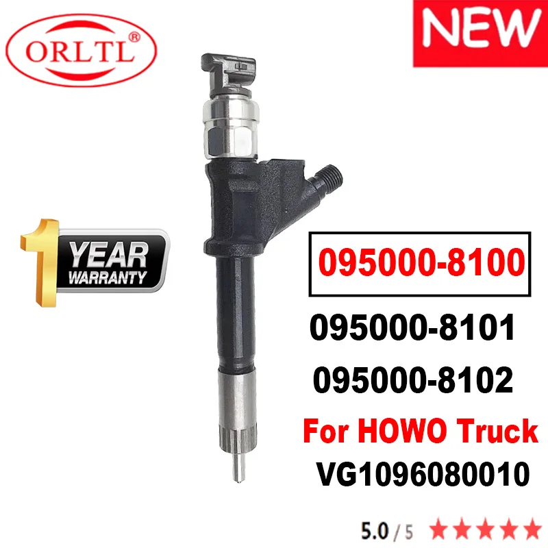 

ORLTL 095000-8100 Common Rail Injector 095000-8101 095000-8102 VG1096080010 NOZZLE 8100 8101 8102 ForHOWO Truck