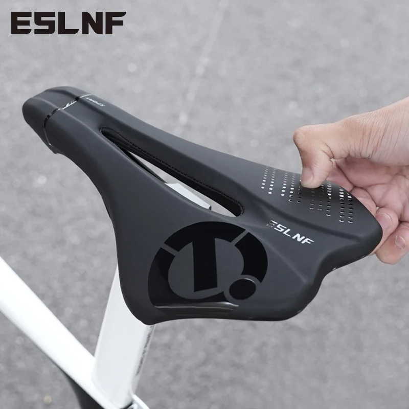 ESLNF Hohler Fahrradsattel Mountainbike-Sitzkissen Atmungsaktives Wasserdichtes Fahrradkissen Radsitz MTB Rennrad-Sitzpolster