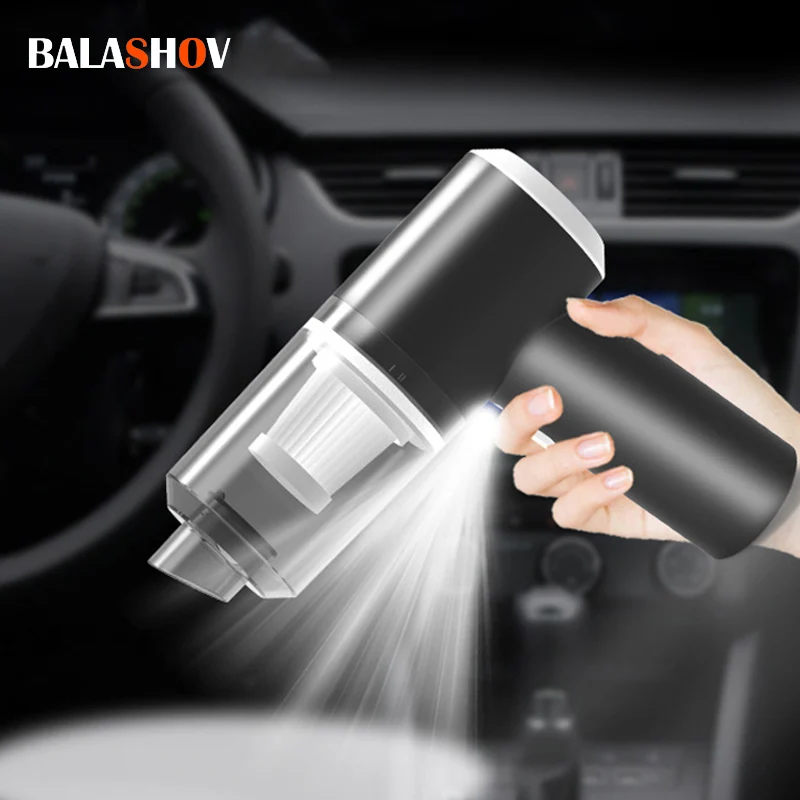 Wireless Car Vacuum Cleaner Portable Vacuum Cleaner Dual Use for Home and Car 120W High Power Powerful Vacuum Cleaner Bring LED