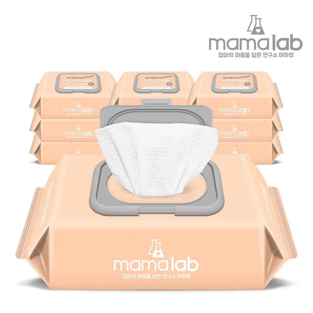 مناديل أطفال قادرة على التفاف ، شدة لف ماما ، 72 عبوة ، 10 عبوات