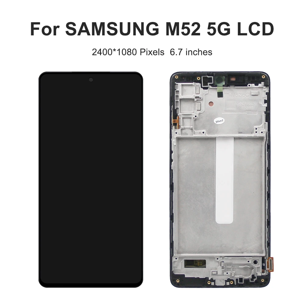 6.7\'\'M52 5G For Samsung For M52 5G M526 M526BR M526B LCD Display Touch Screen Digitizer Assembly Replacement