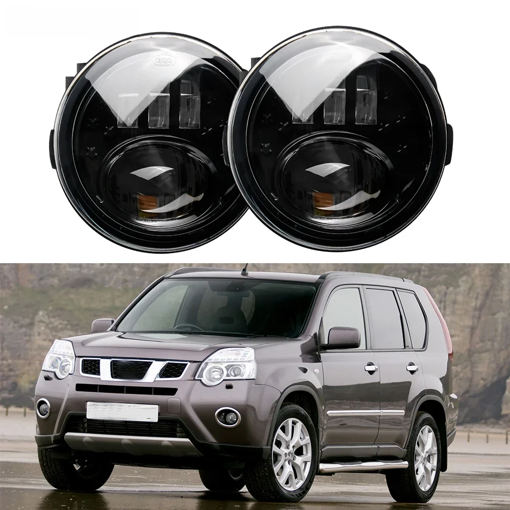 2 X LED światła przeciwmgielne 60W H11 przednia przeciwmgielna reflektor do jazdy dziennej dzienna dla Nissan X-Trail Xtail T31 2007 2008 2009 2010 2011 2012 2013 — zdjęcie 2