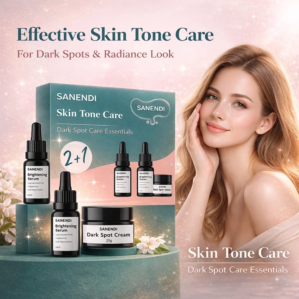Sanendi 2+1 Combo Dark Spot Solution Korean Skin Care Set Hydration Serum Brighting Moisturizing face care Essence