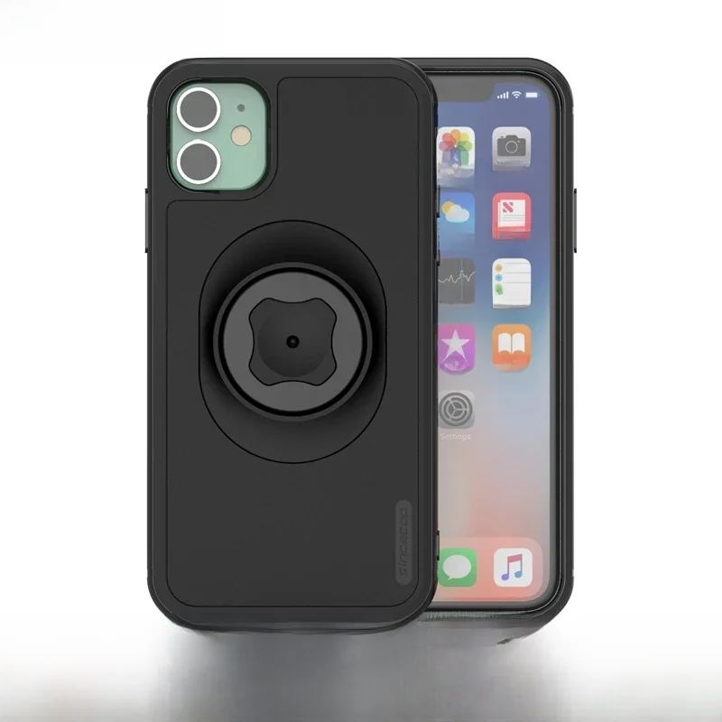 Szybkozłączka do iPhone 17 16 15 14 13 Pro XsMax 8 Plus 7 6 SE z klipsem do paska biodrowego, uchwyt rowerowy/motocyklowy na telefon — zdjęcie produktu 7