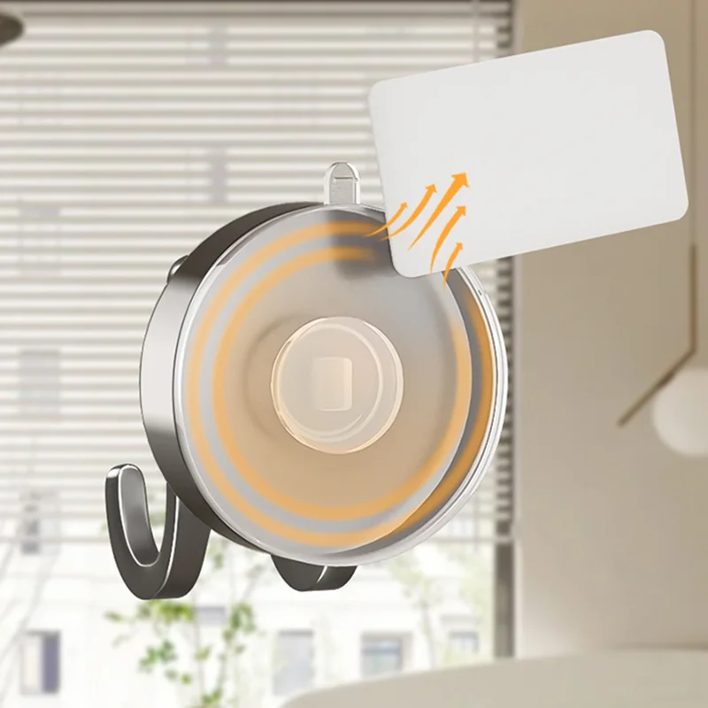 خطافات أكواب الشفط - خطافات حائط بدون مثقاب للحمام والمطبخ والباب والبلاط والزجاج، تحمل 5 رطل، قابلة للإزالة وقابلة لإعادة الاستخدام (شفافة