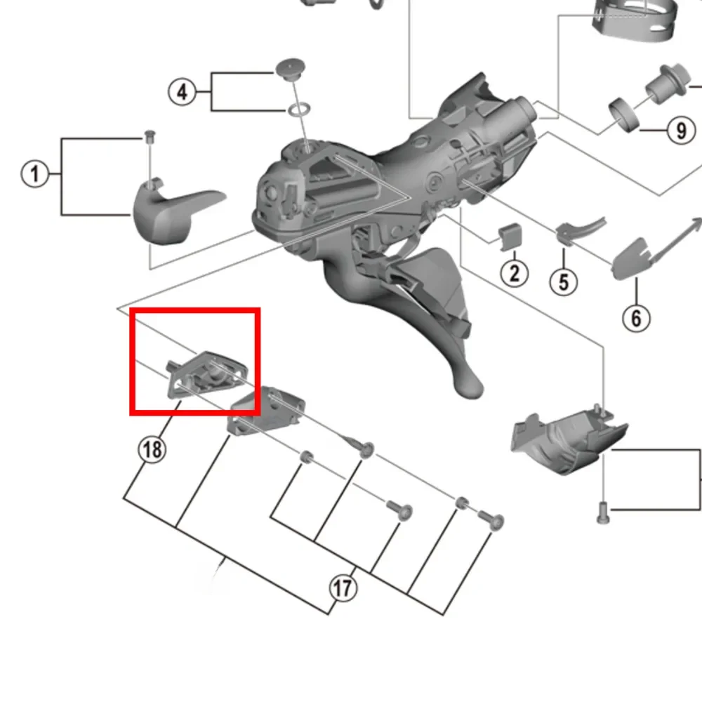 Shimano ST-4720/R7020/R7025/R8020/R8025/R9120/R7120/RX600/RX820 disque double levier de commande diaphragme d'huile Y0C 678000 Y0C 578000