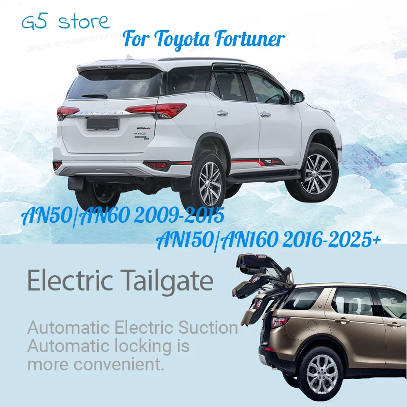 

Modification of Anti-pinch Electric Tailgate: Automatic Trunk of Vehicle For Toyota Fortuner AN50/AN60 AN150/AN160 2009-2025+